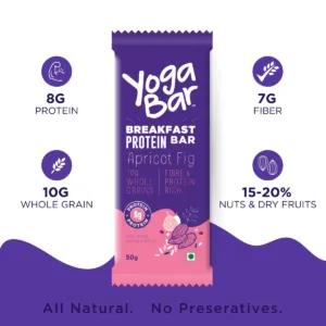 YOGA BAR BREAKFAST APRICOT FIG 50G