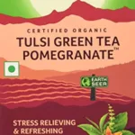 ORGANIC INDIA TULSI GREEN TEA POMEGRANATE 215RS