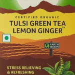 ORGANIC INDIA TULSI GREEN TEA LEMON GINGER 215RS