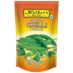MOTHERS STUFFED GREEN CHILLI PICKLE 400G POUCH