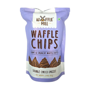 WAFFLE CHIPS DOUBLE CHOCO DRIZZLE 120RS