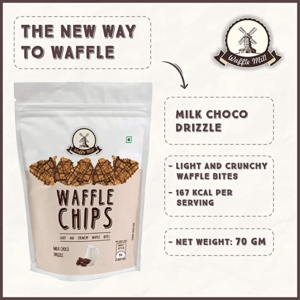 WAFFLE CHIPS DARK CHOCO DRIZZLE 120RS
