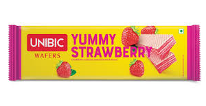 UNIBIC STRAWBERRY SANDWICH WAFER BISCUIT 60RS